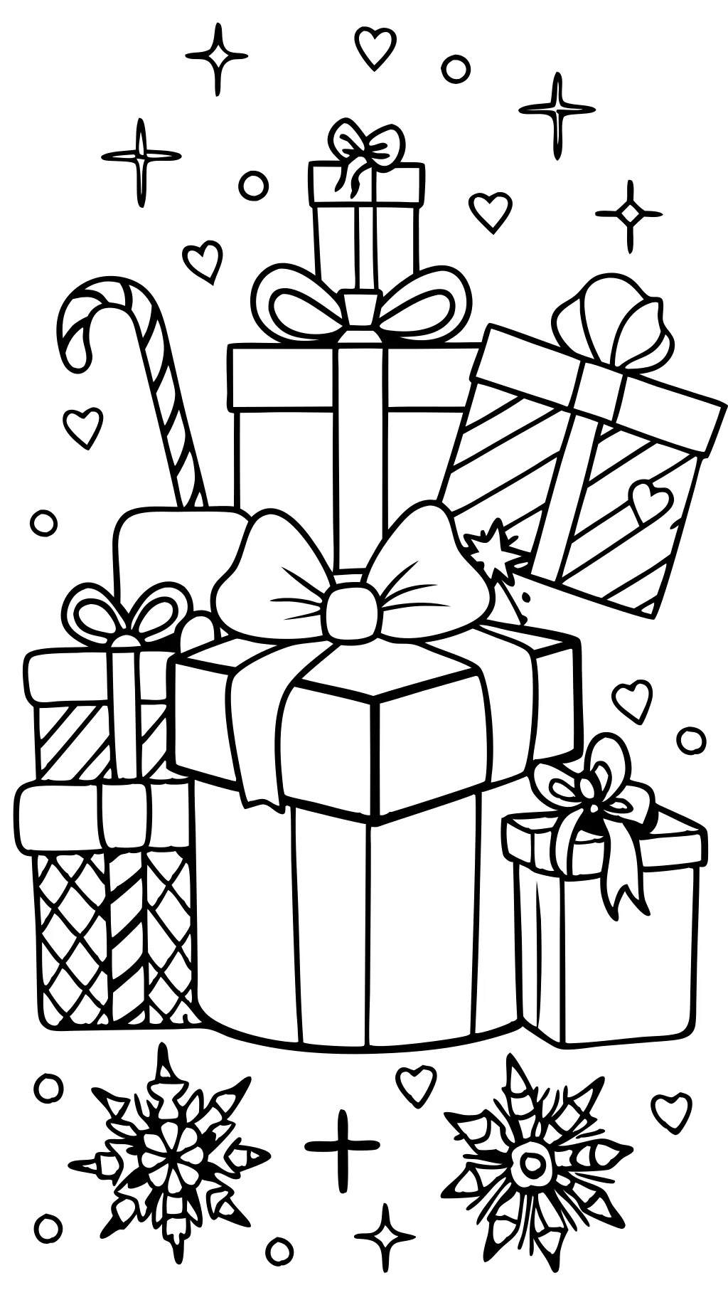 christmas coloring pages gifts